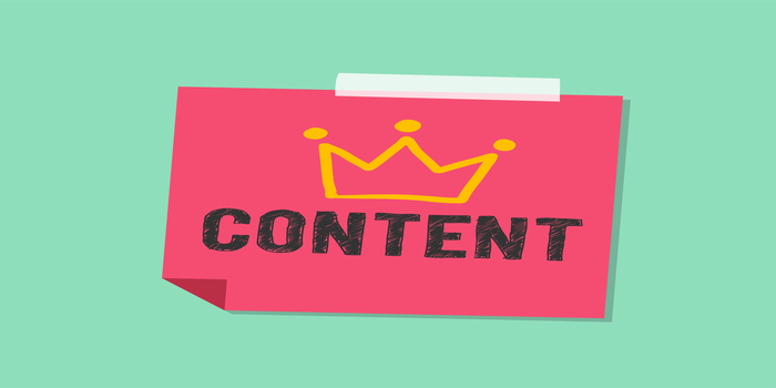 Content Word on note illustration