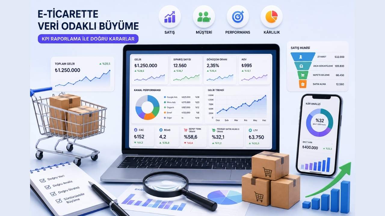 E-ticarette Veri Odaklı Büyüme Stratejisi: KPI’lara Dayalı Raporlama Nasıl Kurulur?